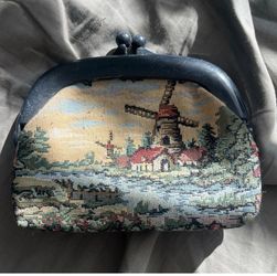 Vintage Tapestry Coin Purse