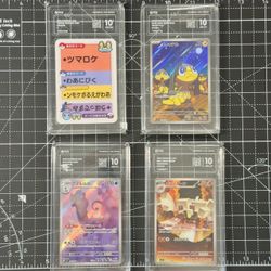 Pokémon - PGC Grade 10 Slabs (4 pcs)