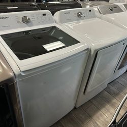 Samsung washer and dryer set electric with warranty