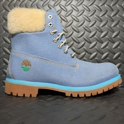 TIMBERLAND x Just Don 6" Waterproof Blue Denim Boots A1uxu size 9.5