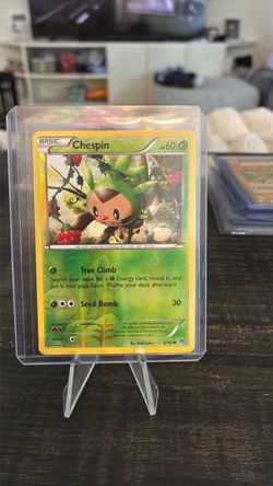 Pokemon Chespin Pokemon Card 9/162 Reverse Holo