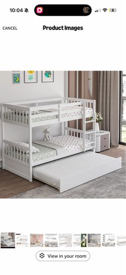 trundle bed & twin mattress