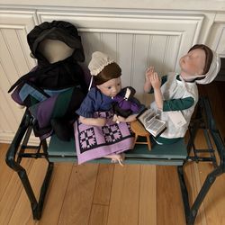 3 Amish Dolls