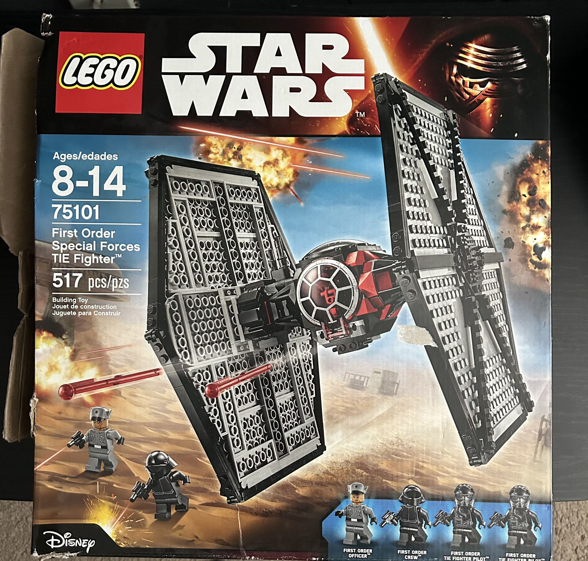Lego First Order Special Forces Tie Fighter Few Missing Pieces And Missing Minifigures