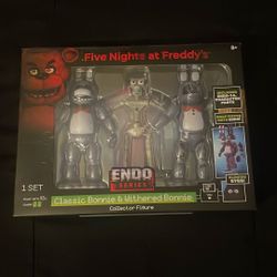 Jazwares Five Nights at Freddy's Endo Series Bonnie Figures Glowing Eyes