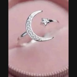 Sterling Silver Crescent Ring