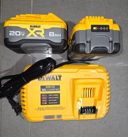 2New Dewalt 8AH 20V plus charger