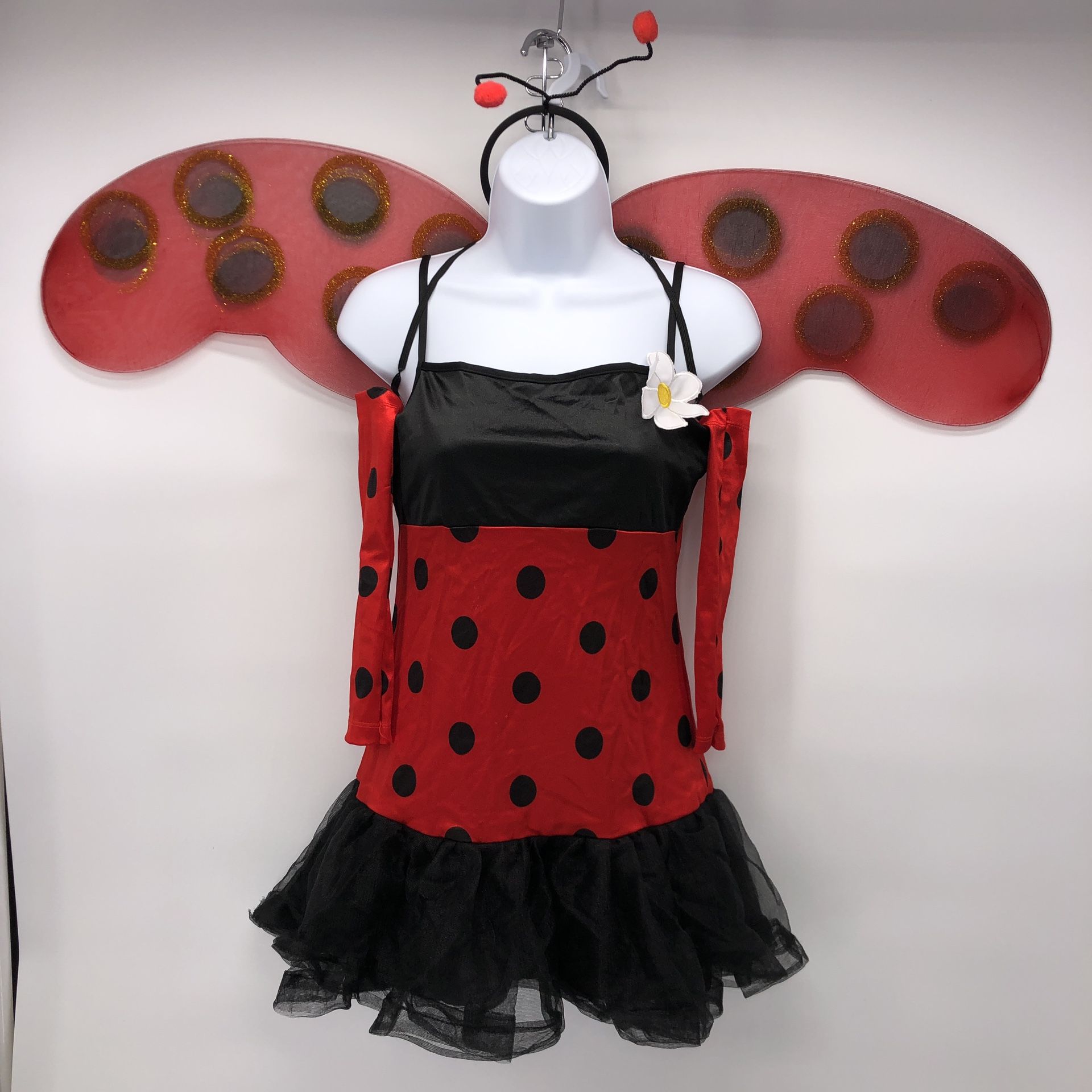 Lady Bug Halloween Costume Juniors 3 To 5 Or Kids 14/16