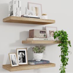 3 Floating Shelves with Mounting Hardware
