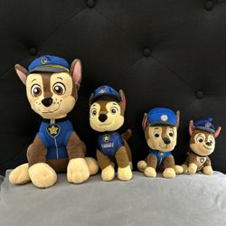Paw Patrol - Chase Stuffed Animals - 4 Total