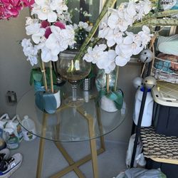 Out Door And Indoor Glass Table 