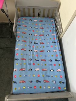 Free toddler bed, mattress, toys