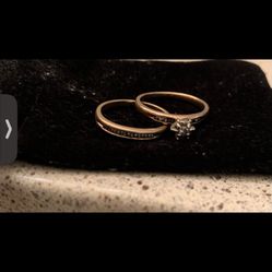 Engagement Ring & Wedding Rings 
