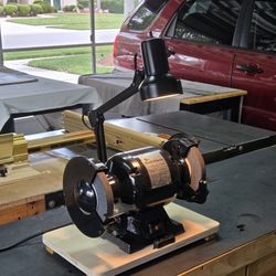 6" Bench Top Grinder With Light - Like New!