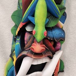 Authentic Boruca mask from Costa Rica. 
