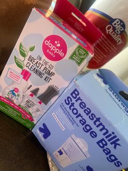 Dapple Baby Breast Pump Cleaning Kit & Storage Bags Bundle