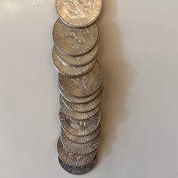 50, 1964 Kennedy Half Silver Dollars