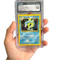 Gyarados Holo 7/130 CGC 10 Gem Mint – Pokémon Base Set 2 (2000) – Vintage WOTC