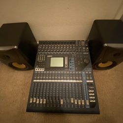 Yamaha Power Mixer With Subwoofers 