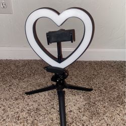 Heart Shaped LED Light With Phone Stand 