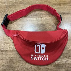 Nintendo Switch Together Tour Red Fanny Pack Adjustable Waist Promotional