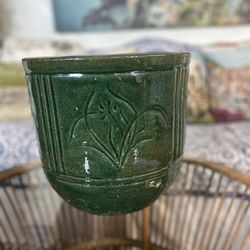 Green Ceramic Pot 
