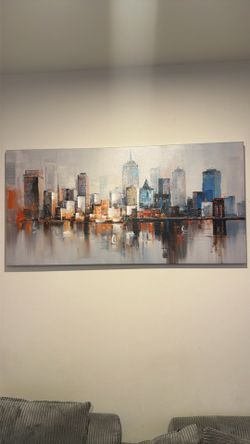 Art nyc skyline 48x24