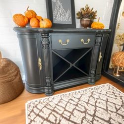 Large Buffet Sideboard Wine Cabinet Entry Table Solid Wood 60x20x37 New Free Delivery 