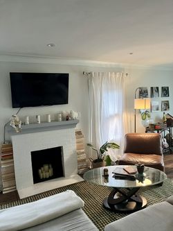 Large leather chair