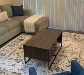 Modern Wood Coffee Table with Storage - Price Negotiable