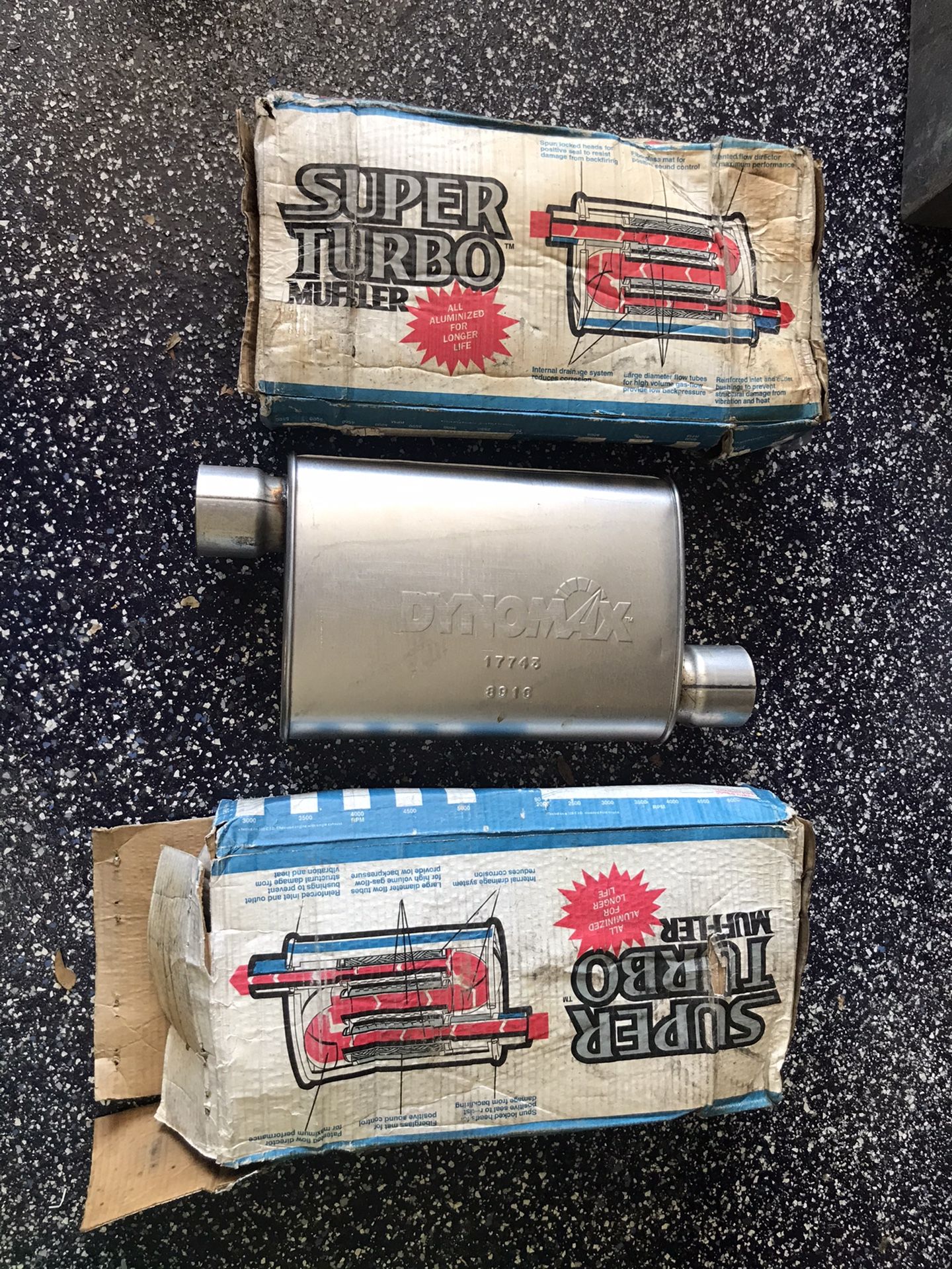 Asking 50 for Two never used Dynomax turbo mufflers 3 inch inlet