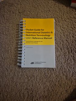 International Dietetics and Nutritional Terminology Pocket Guide 4th Ed ~ Good