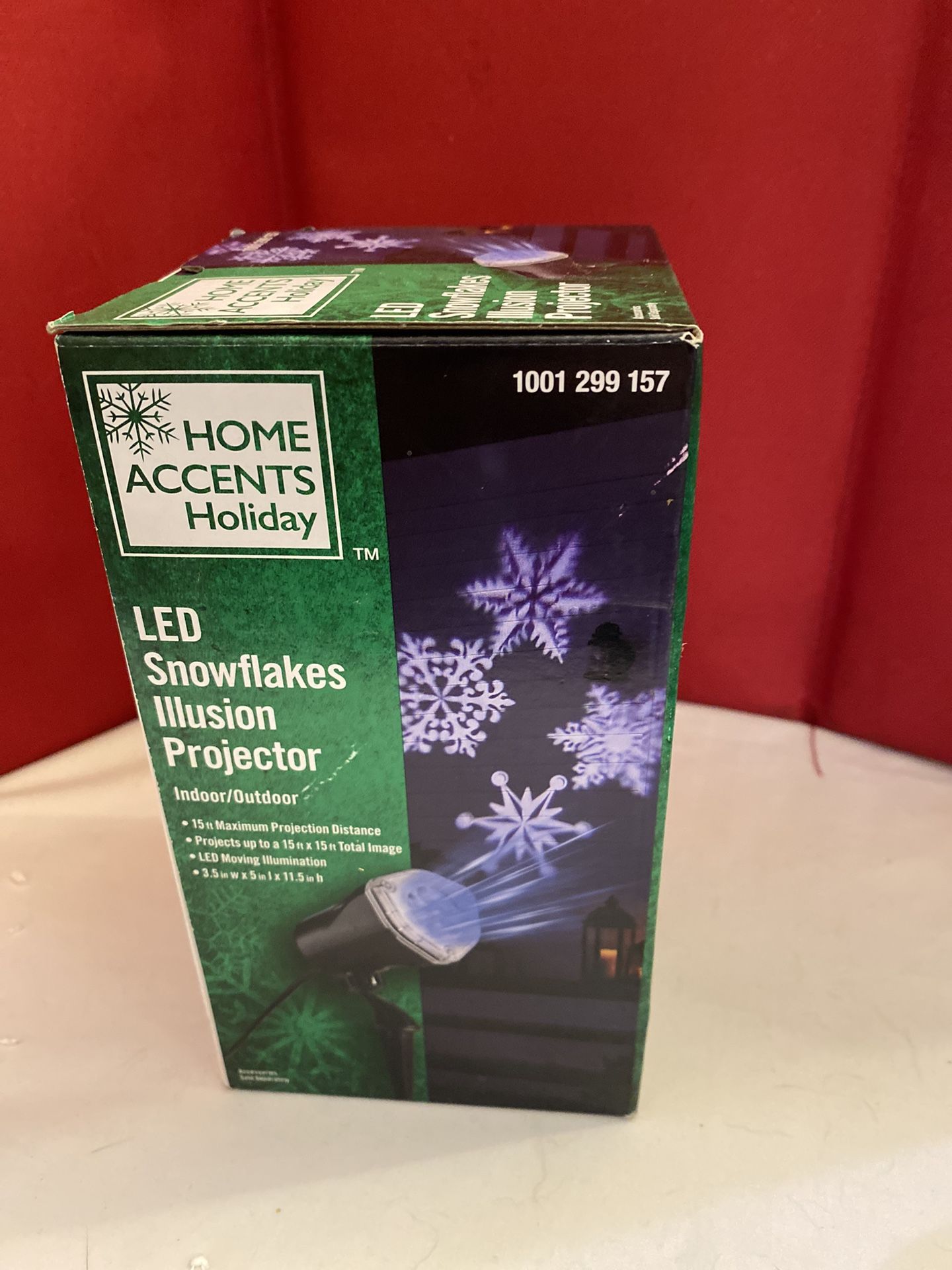 New Home Accents Christmas Led Snowflakes Illusion Projector