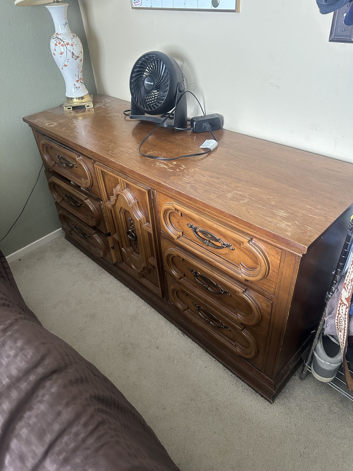 Real Wood Dresser And Night Stand