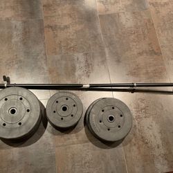 Weight Set with bar 100lb 