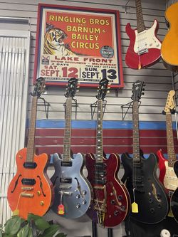 Electric Guitars Fender, Gibson, Epiphone, Gretsch, Jackson, 