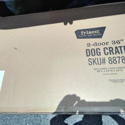 Dog Crate Double Door 36in Unopened Brand New