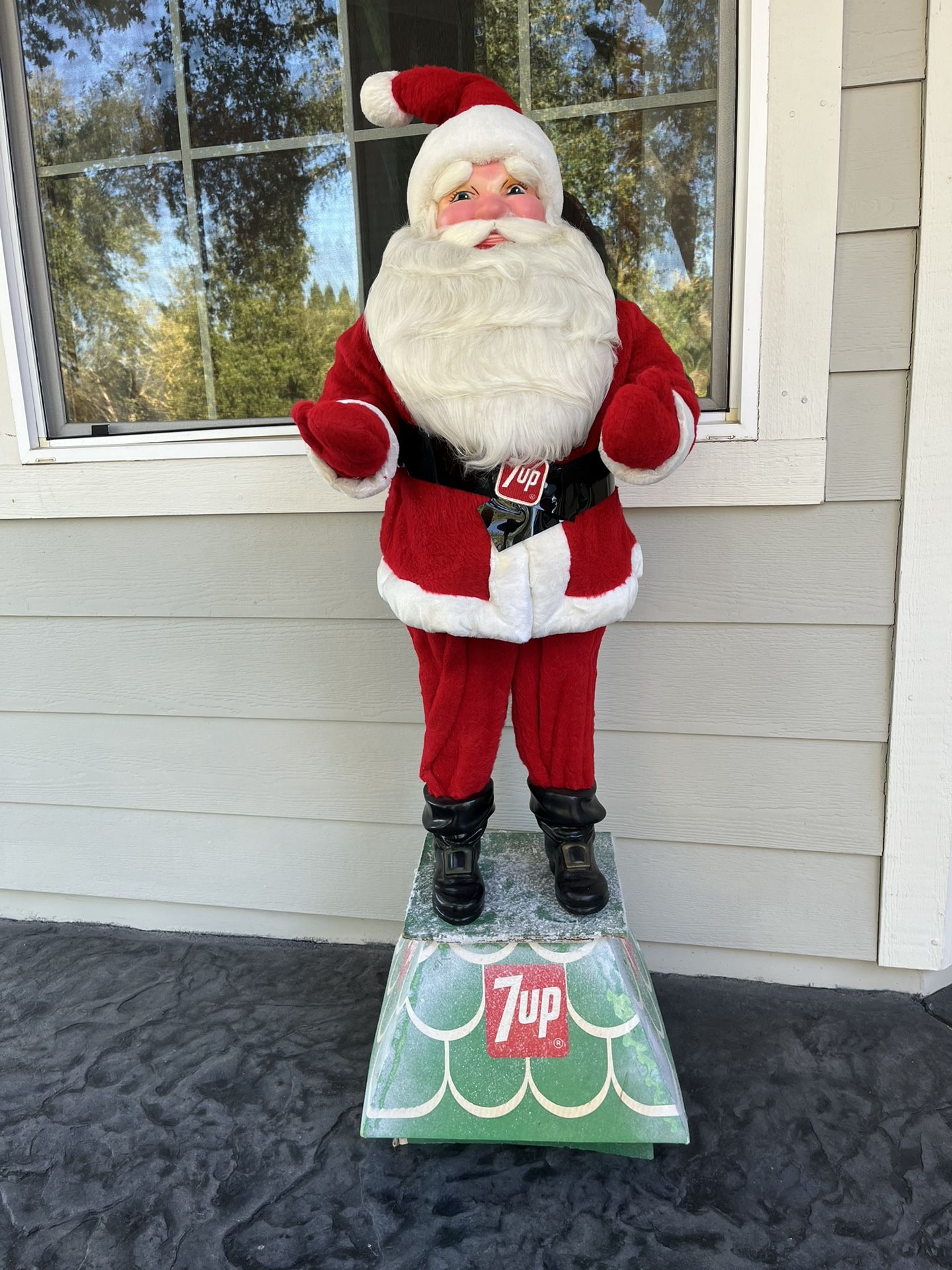 1970s 7UP Santa Claus By Harold Gale Original Christmas Store Display