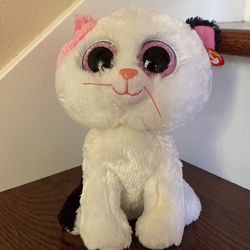 TY Beanie Boos Muffin The Cat Toy Plush New 9 Inch Tall