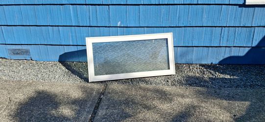Vinyl Window 48x24 Obscured Glass