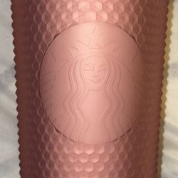 STARBUCKS CLEAR PINK CUP