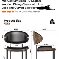 4 Brand New Dining Chairs