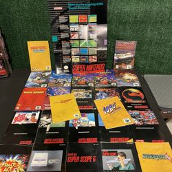 Super Nintendo, Nintendo 64 Manuals Only And 1 Small Poster SNES. Fast Shipping!