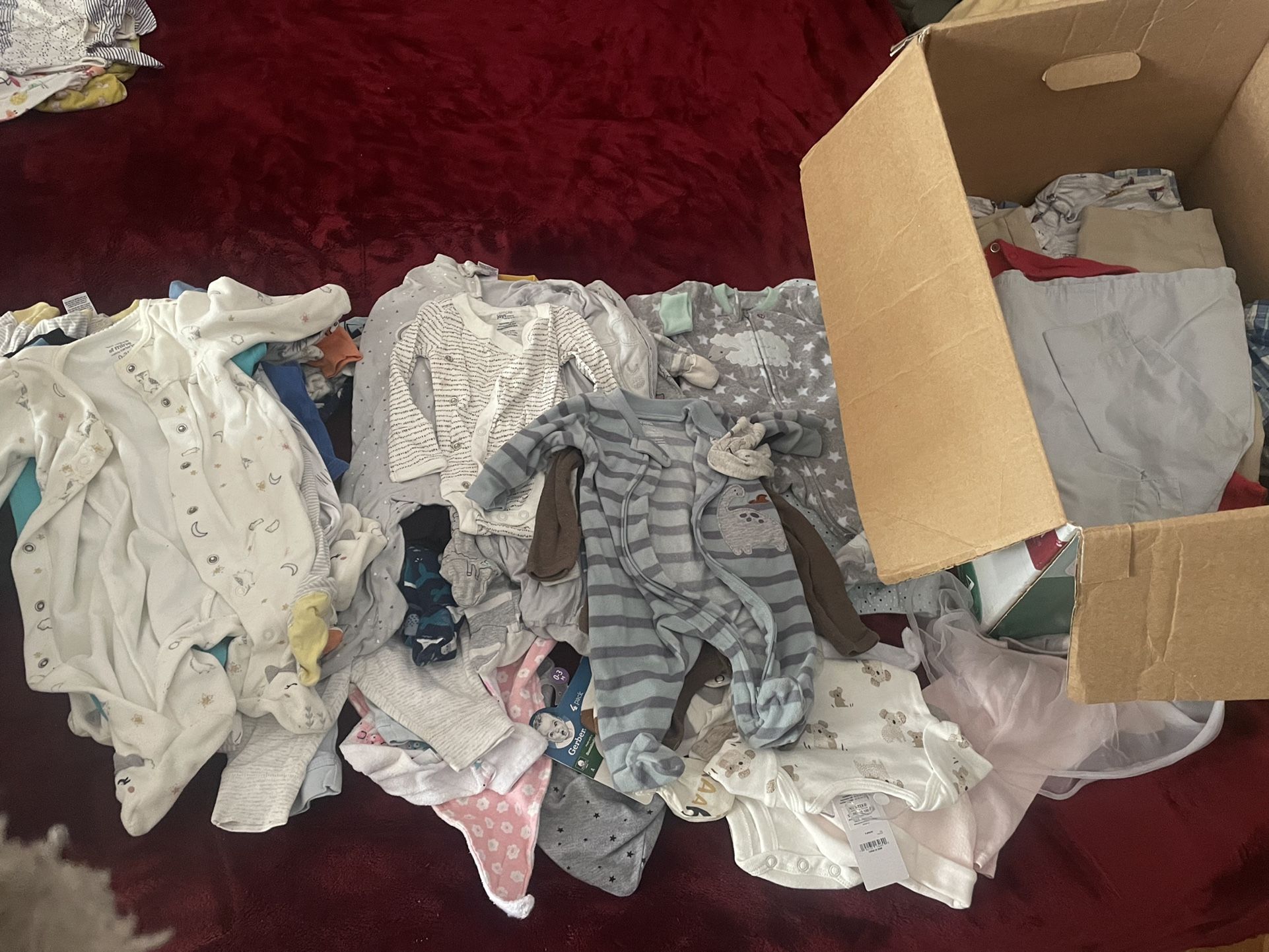 Baby Clothes And Diapers 