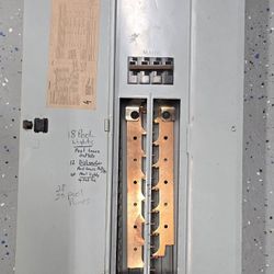 SEIMENS 200 AMP Main Braker Box & Assorted Breakers