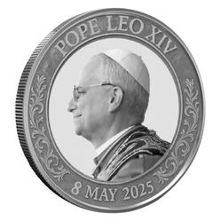 2025 Pope Leo XIV Commemorative Coin 1st American Pope Silver Coin