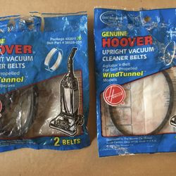 Genuine Hoover Upright Vacuum Cleaner Belts-Part #38528-035-2 belts; Part #38528-034-1belt