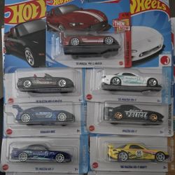 HOT WHEELS LOT OF MAZADA CARS