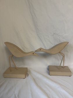 Couple Bird Wooden Figure