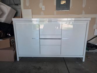 Modern White Bathroom Vanity Cabinet